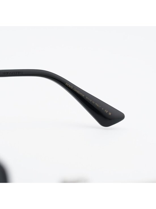 Dolce & Gabbana DG2333B 05/87 Sunglasses Silver with White Stone Shield Frame